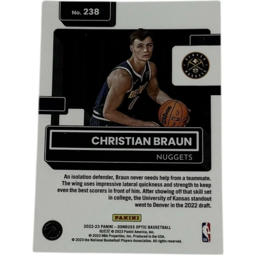 2022-23 Panini Donruss Optic NBA - Christian Braun‎ (RC) - Rated Rookie
